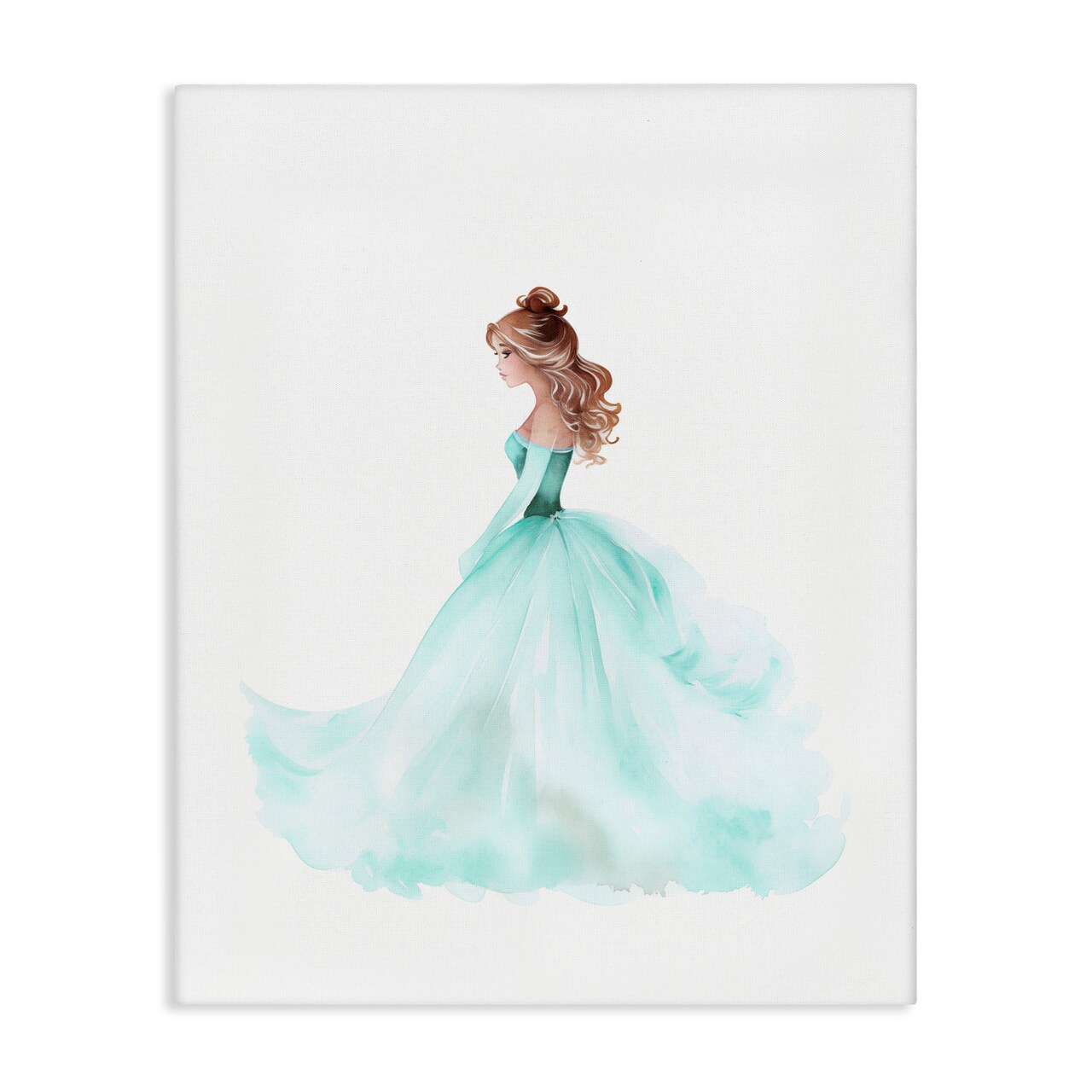 Stupell Industries Blue Princess Ballgown Canvas, design by Christine Simpson Art